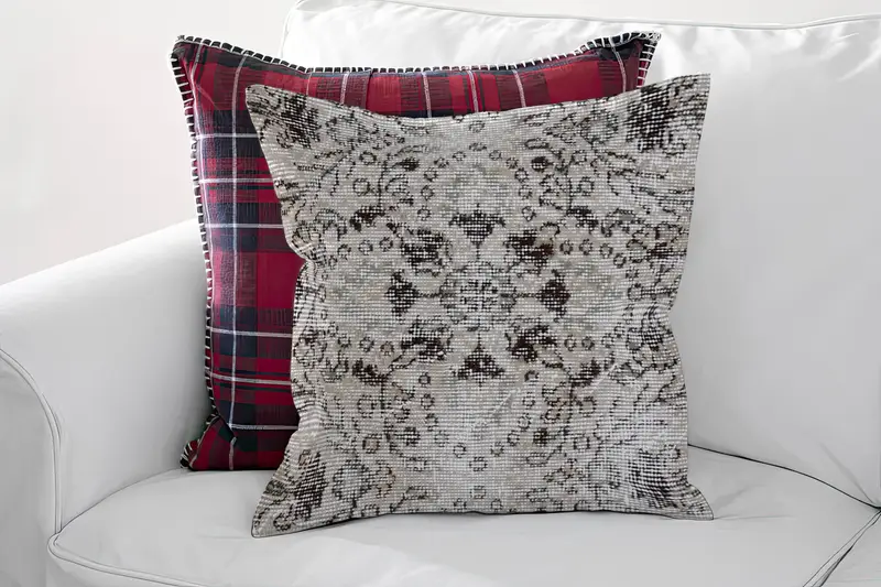 Patrón bordado del suroeste, almohada de lanzamiento hecha a mano