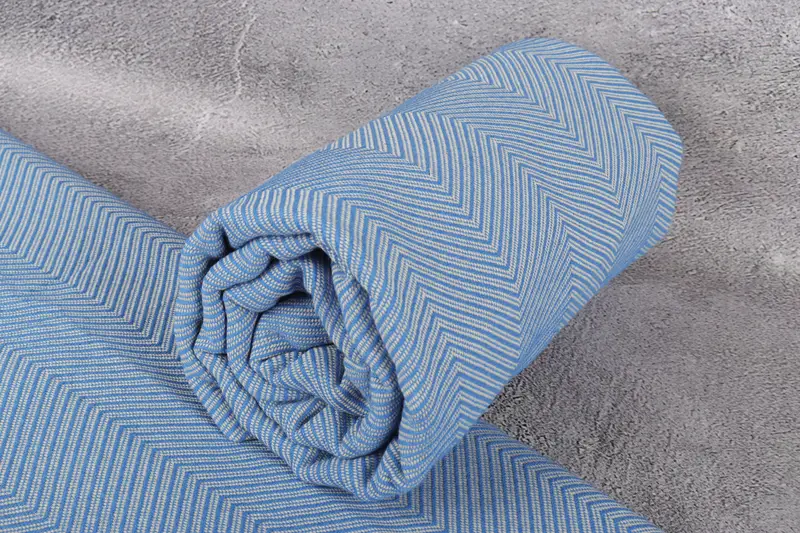 Woven Throw Blanket, Customized Throw Blankets, 84x68 Cotton Zig zag Towel, Family Gift Basket, Personalized Blanket, Custom Blanket, Shower Curtain - 7