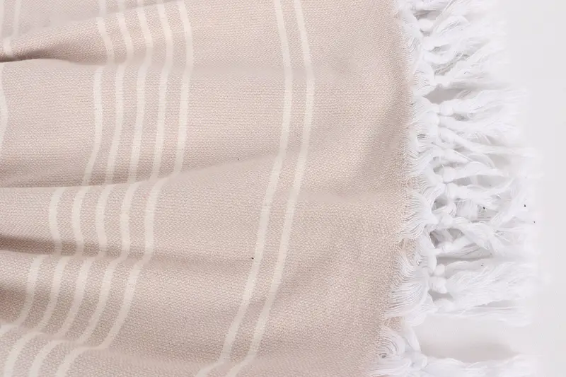 Turkish Tablecloth, Boho Throw Blankets, Wedding Day Gift For Bride, Personalized Blanket, 96x70 Cotton Striped Towel, Woven Throw Blanket - 8