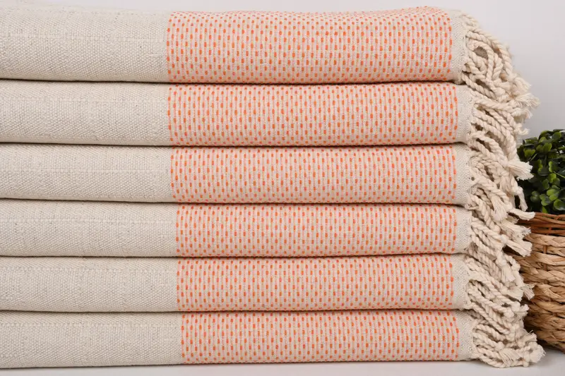 Peshtemal Towel, Bath towel, Valentines Day Gift For Her, Monogram Turkish Towel, 70x40 Cotton Polka Dot Towel, Grandma Gift, Beach Towel Gift - 2