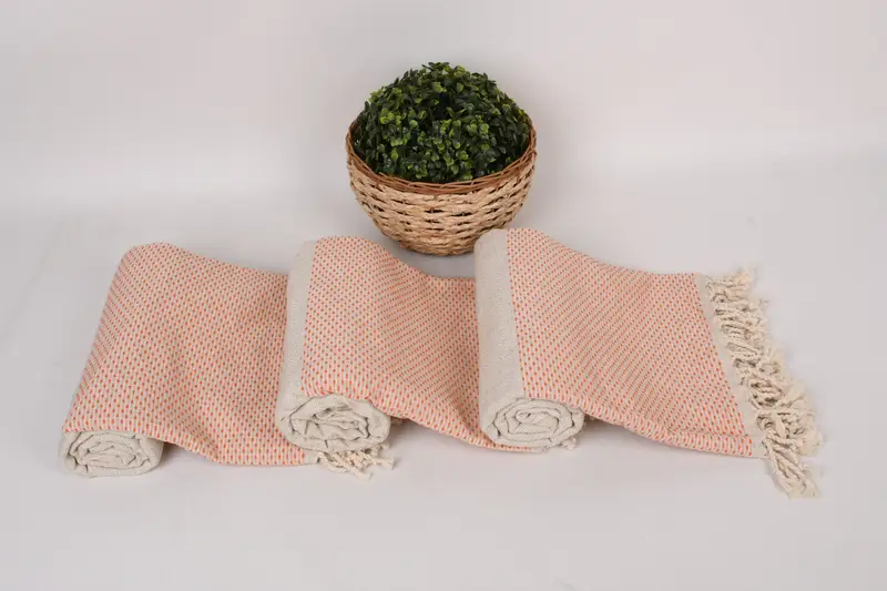Peshtemal Towel, Bath towel, Valentines Day Gift For Her, Monogram Turkish Towel, 70x40 Cotton Polka Dot Towel, Grandma Gift, Beach Towel Gift - 8
