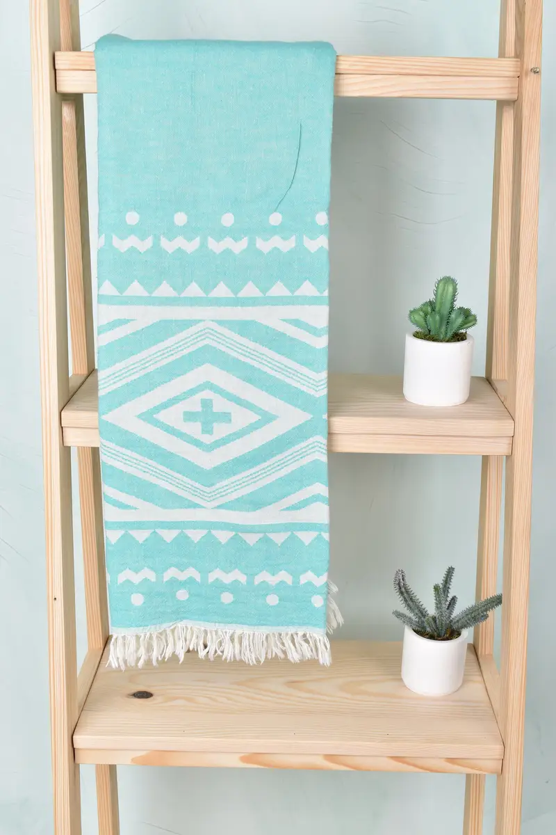Best Wedding Gift, Bridal Shower Gift, Absorbent Turkish towel, 70x36 Cotton Plus Design Towel, Bridal Shower Gifts, Thin towel, Embroidery Towel - 1