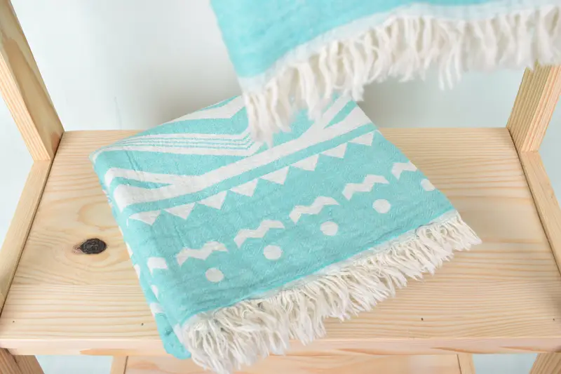 Best Wedding Gift, Bridal Shower Gift, Absorbent Turkish towel, 70x36 Cotton Plus Design Towel, Bridal Shower Gifts, Thin towel, Embroidery Towel - 6