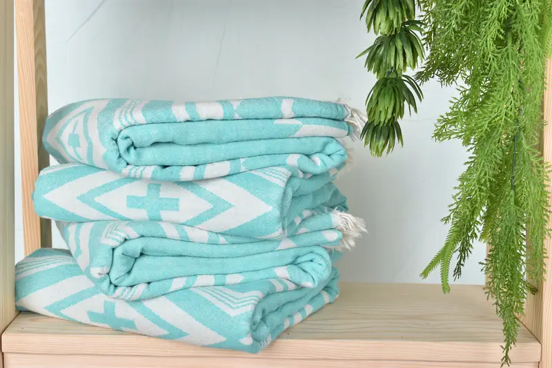 Best Wedding Gift, Bridal Shower Gift, Absorbent Turkish towel, 70x36 Cotton Plus Design Towel, Bridal Shower Gifts, Thin towel, Embroidery Towel - 8