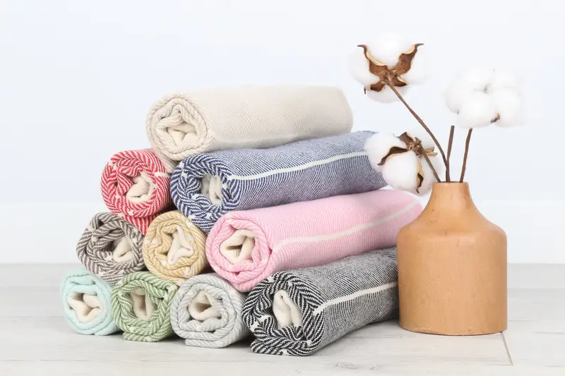 Monogram Tea Towel, Valentine Day Gift For Her, Custom Hand Towel, Turkish Tea Towel, 36x16 Cotton Striped Towel, Turkish Towel Hand Towel - 7