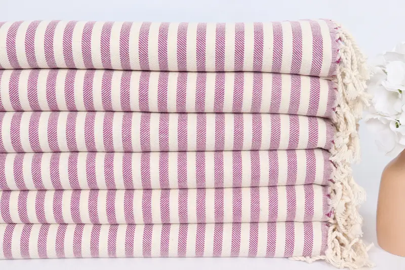 Custom Gifts, Bridesmaid Towel, Bridesmaid Gifts, 40x24 Cotton Striped Towel, Turkish Hand Towel, Bridal Shower Gift, Monogram Hand Towel, Spa Towel - 3
