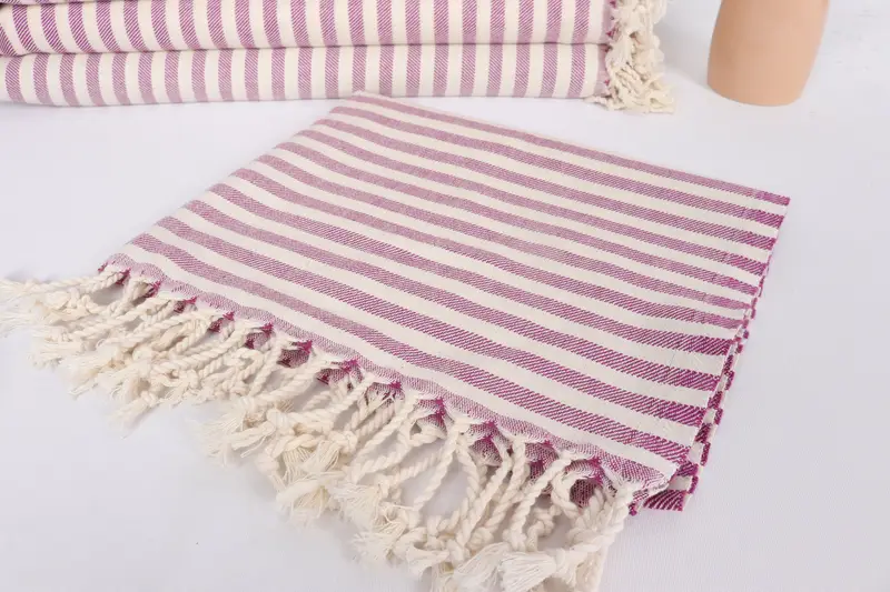 Custom Gifts, Bridesmaid Towel, Bridesmaid Gifts, 40x24 Cotton Striped Towel, Turkish Hand Towel, Bridal Shower Gift, Monogram Hand Towel, Spa Towel - 5