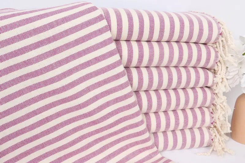 Custom Gifts, Bridesmaid Towel, Bridesmaid Gifts, 40x24 Cotton Striped Towel, Turkish Hand Towel, Bridal Shower Gift, Monogram Hand Towel, Spa Towel - 1