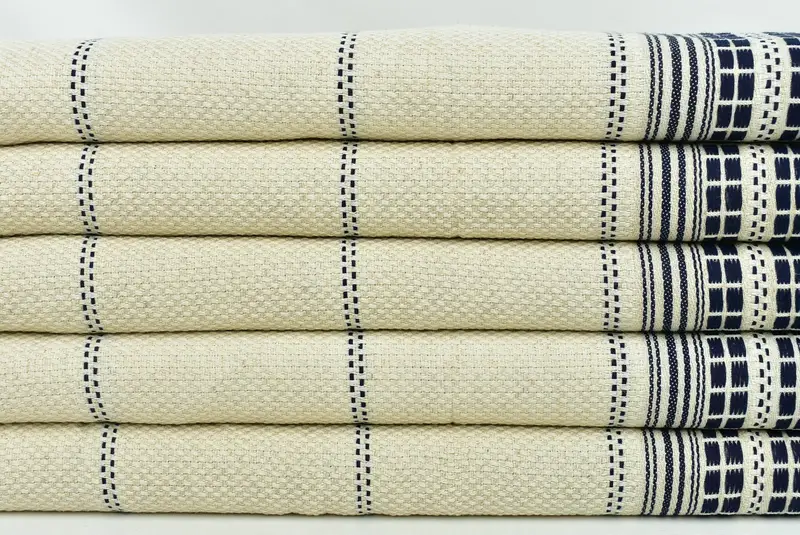 Eve Taşıma Hediyesi, 40x20 Keten Çizgili Havlu, Monogramlı El Havlusu, Yaz Hediyesi, Spa Havlu, Nedime Hediyeleri, Banyo Havlusu, Özel El Havlusu - 2