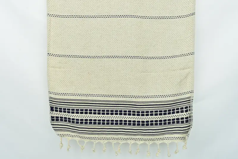 Eve Taşıma Hediyesi, 40x20 Keten Çizgili Havlu, Monogramlı El Havlusu, Yaz Hediyesi, Spa Havlu, Nedime Hediyeleri, Banyo Havlusu, Özel El Havlusu - 8