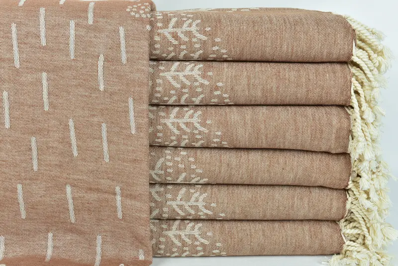 Bachelor Gifts, 68x40 Cotton Mountain Design Towel, Handmade Turkish hammam towel, Organic Turkish towel, Christmas Gift, Wedding Gifts Towel - 3