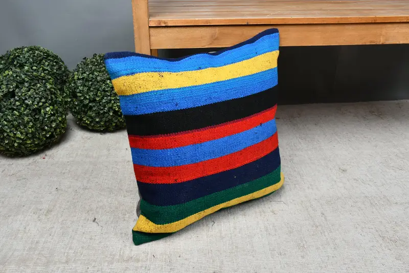 Home Decor Pillow, Interior Designer Pillow, Cushion Cover, Lounge Throw Pillow, 18x18 Red Pillow Sham, Antique Pillows, Traditional Cushion - 7