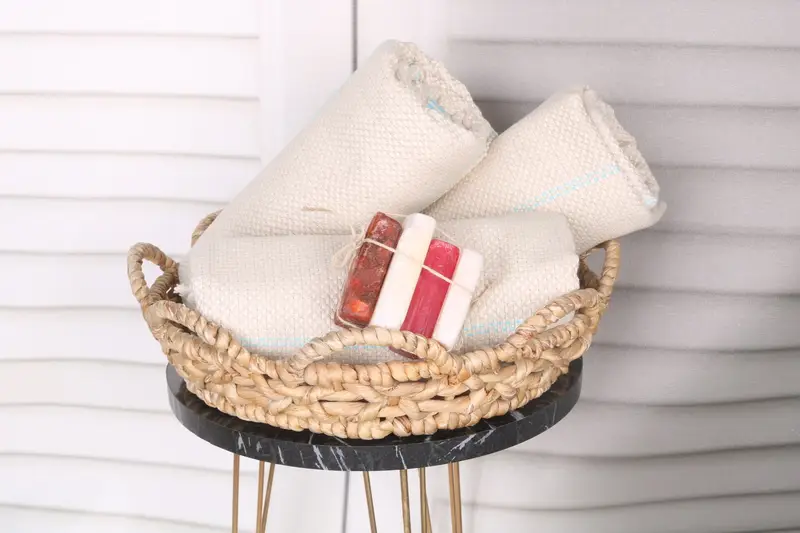 Handmade Gift, Scarf Towel, Custom Beach Towel, 68x40 Linen Striped Towel, Gift Boxes Towel, Quick-dry towel, Authentic Turkish hammam peshtemal - 4
