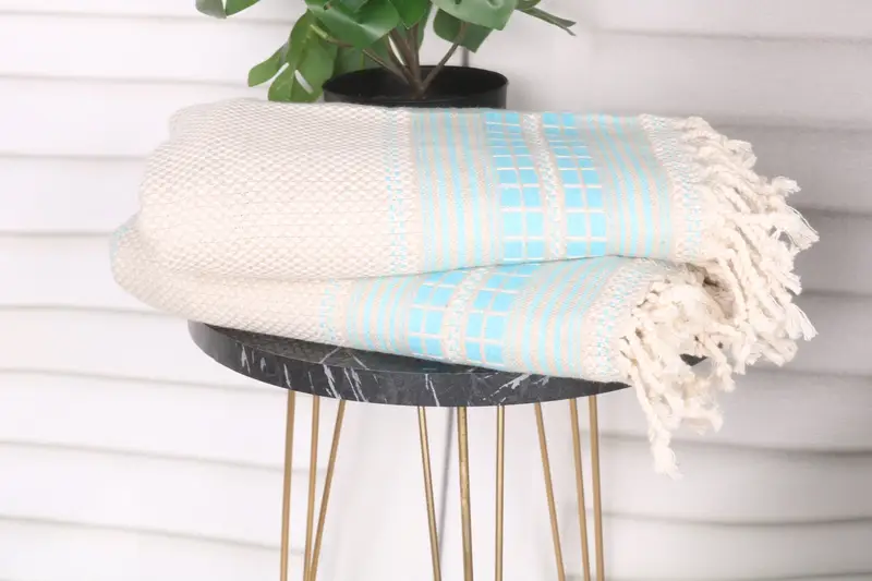 Handmade Gift, Scarf Towel, Custom Beach Towel, 68x40 Linen Striped Towel, Gift Boxes Towel, Quick-dry towel, Authentic Turkish hammam peshtemal - 3