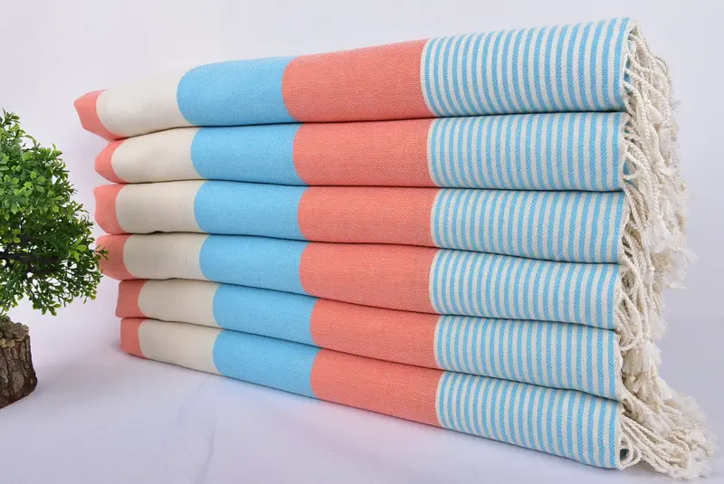 Bachelor Party Favors, Bachelorette Party Gifts For Bride, Bridesmaid Gifts, 68x40 Cotton Striped Towel, Personalized Gifts, Sand-free towel - 3