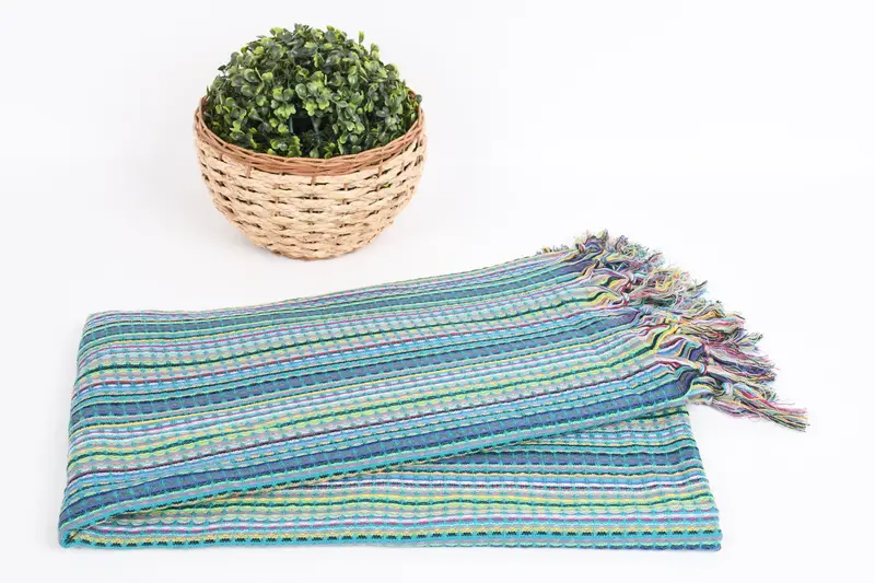 Soft towel, Handmade Turkish bath towel for summer vacation, 70x40 Cotton Waffle Towel, Housewarming Gift, Embroidered Towel, Bachelorette Favor - 4