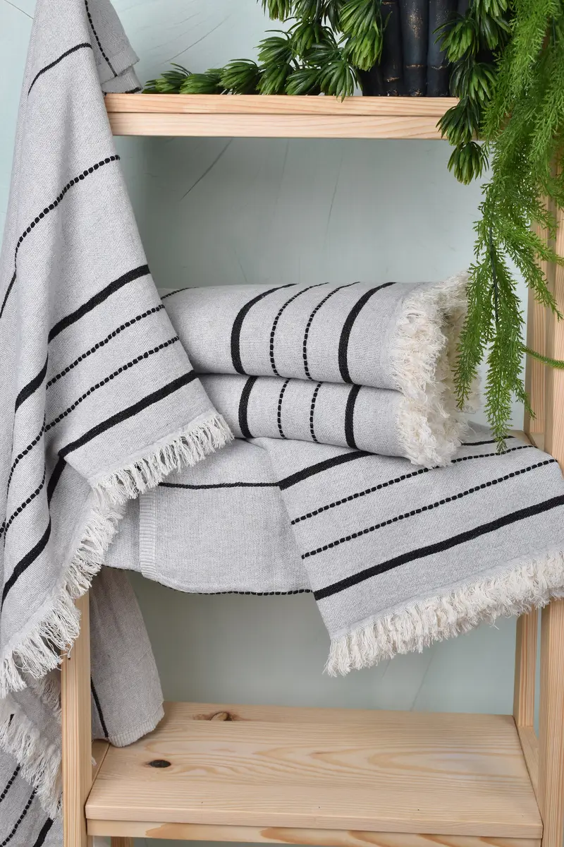 Handmade Turkish Towel, Bachelorette Gifts, 70x40 Cotton Striped Towel, Bachelorette Favor, Personalized Bridesmaid Gift, Personalized Beach Towel - 6