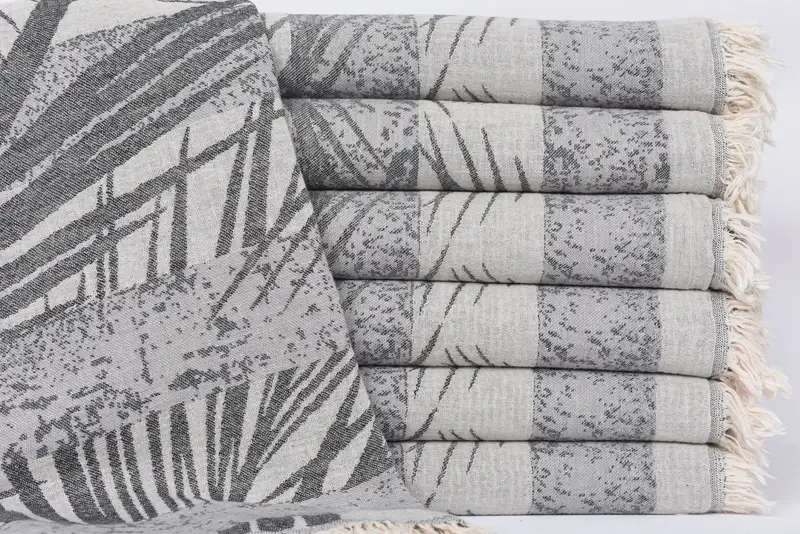 Personalized Beach Towel, Bachelor Towel, Peshtemal, Turkish bath towel, Gifts For Him, Handwoven Turkish Towel, 78x38 Cotton Floral Design Towel - 2