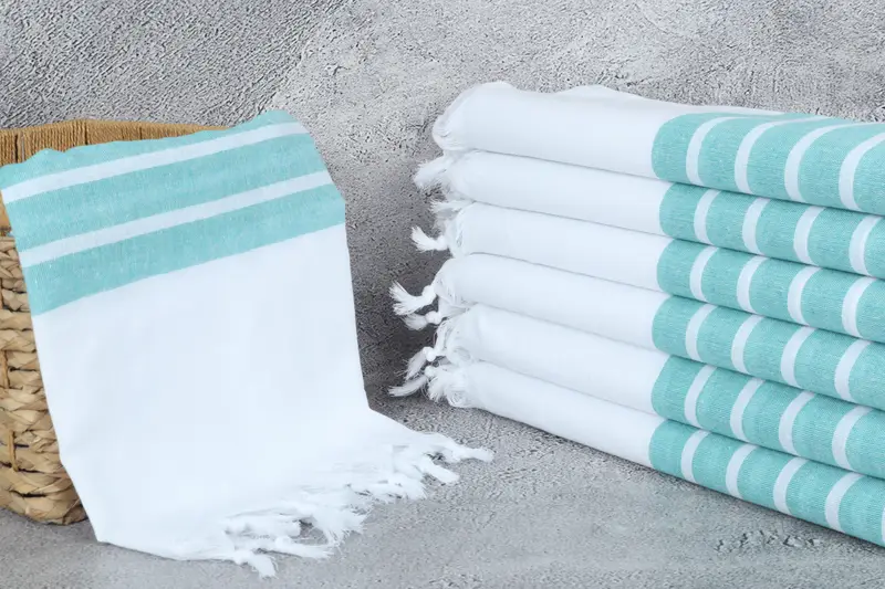 Personalized Turkish Beach Towel, Luxury Beach Towel, Best Friend Gift, Halloween Gifts, Luxury towel, Absorbent towel, 70x40 Cotton Striped Towel - 3