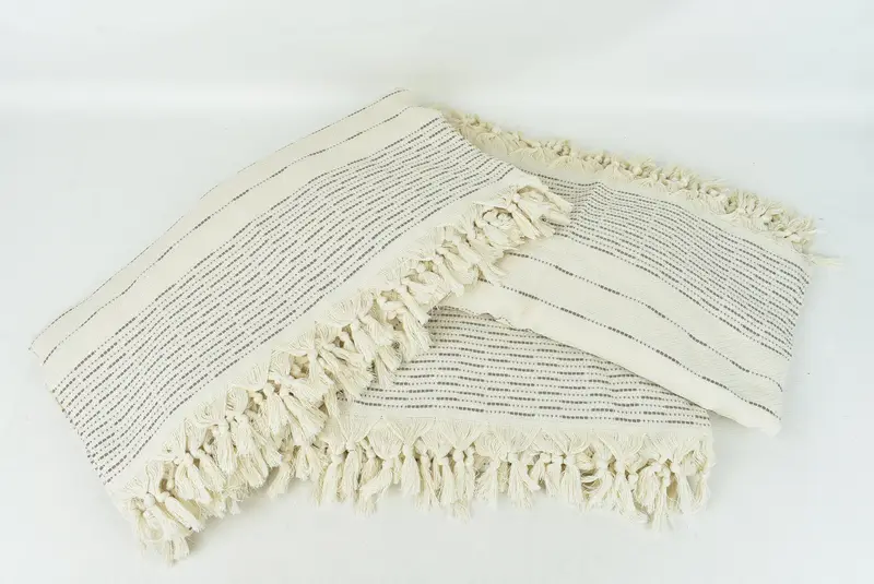 Wedding Favors, Turkish Blanket Throw, Bridal Shower Gift, Wedding Gift, 98x92 Cotton Striped Design Towel, Custom Blanket, Turkish Bedspread - 6