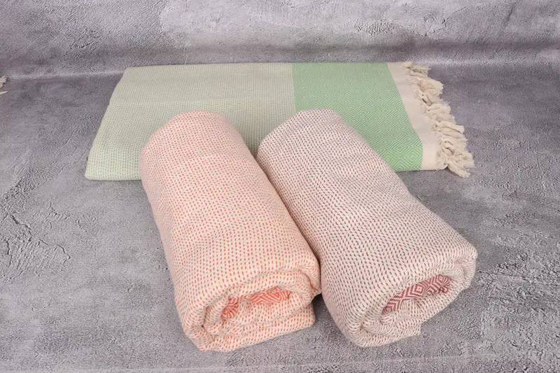 First Wedding Anniversary Gift, Tablecloth, Personalized Gift For Him, 104x80 Cotton Diamond Towel, Throw Blanket Couch, Housewarming Gift - 5