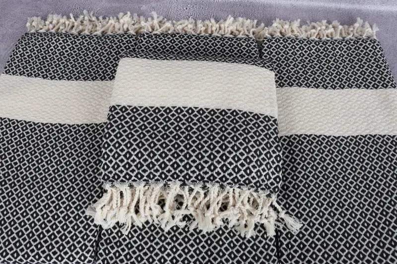 Quick-dry towel, Turkish Towel USA, Gift For Her, 70x40 Cotton Geometric Towel, Personalized Gift For Him, Spa Towel, Turkish Beach Towel Bulk - 4