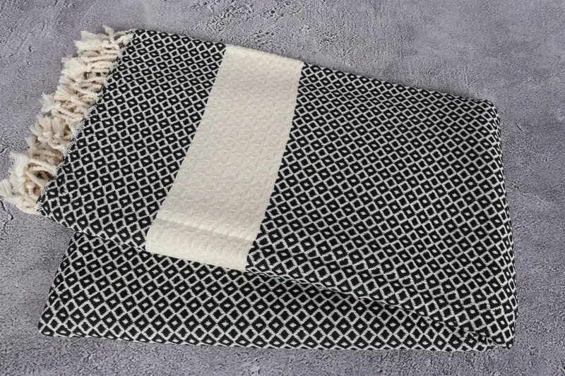 Quick-dry towel, Turkish Towel USA, Gift For Her, 70x40 Cotton Geometric Towel, Personalized Gift For Him, Spa Towel, Turkish Beach Towel Bulk - 6