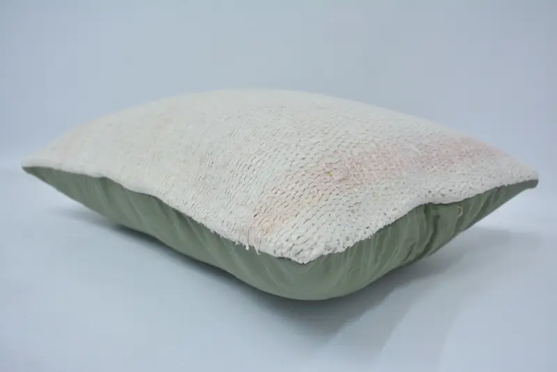 Pillow for Sofa, Sustainable Pillow Sham, Turkish Kilim Pillow, Cushion Cover, 16x24 White Pillow Case, Antique Pillows, Vintage Throw Cushion Cover - 6