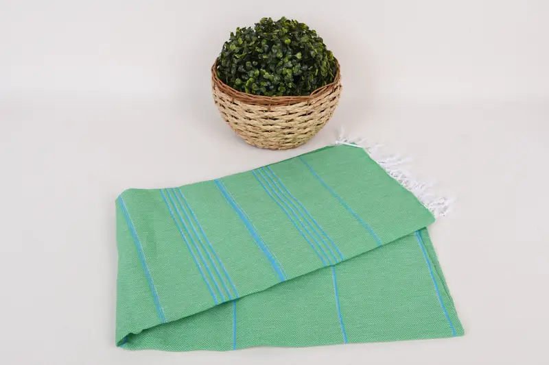 Turkish bath towel, 70x40 Cotton Striped Towel, Yoga Towel, Fouta towel, Sand-resistant Turkish towel for travel, Hammam towel, Birthday Gift - 4