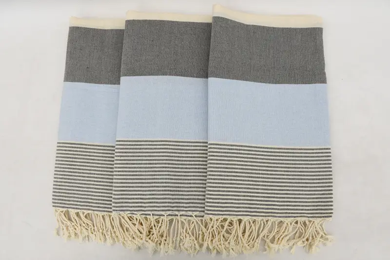 Bridal Shower Gift, Custom Beach Towel, Turkish Bath Towel Set, Mother Of The Groom Gift, Personalized Turkish Towel, 68x40 Cotton Striped Towel - 3