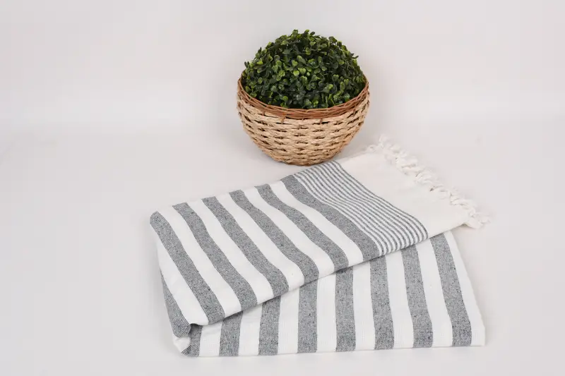Organic Turkish towel, Bachelor Bachelorette Party Favors, 68x40 Cotton Striped Terry Towel, Holiday Towel, Bridal Shower Favor, Summer Gift - 4