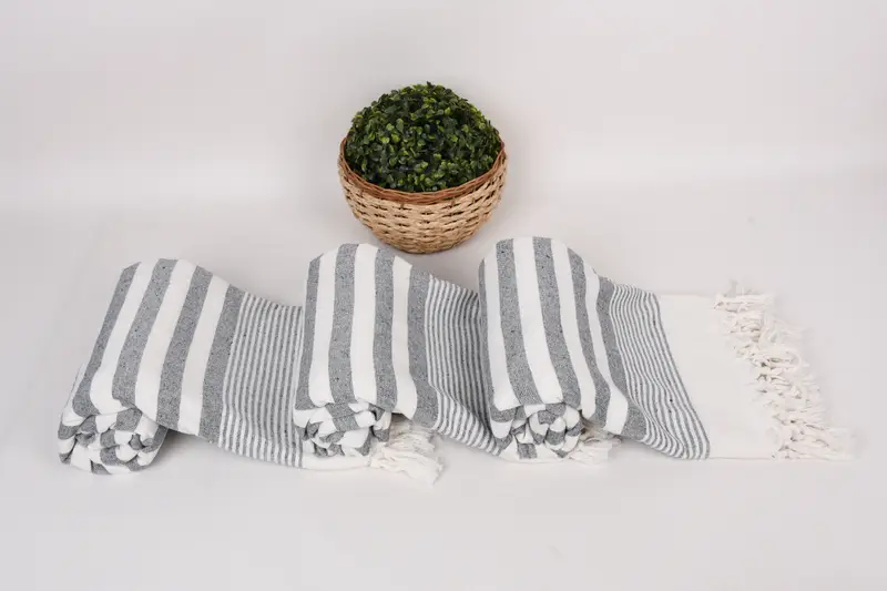 Organic Turkish towel, Bachelor Bachelorette Party Favors, 68x40 Cotton Striped Terry Towel, Holiday Towel, Bridal Shower Favor, Summer Gift - 8
