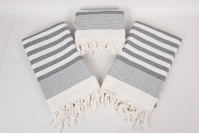 Organic Turkish towel, Bachelor Bachelorette Party Favors, 68x40 Cotton Striped Terry Towel, Holiday Towel, Bridal Shower Favor, Summer Gift - 6