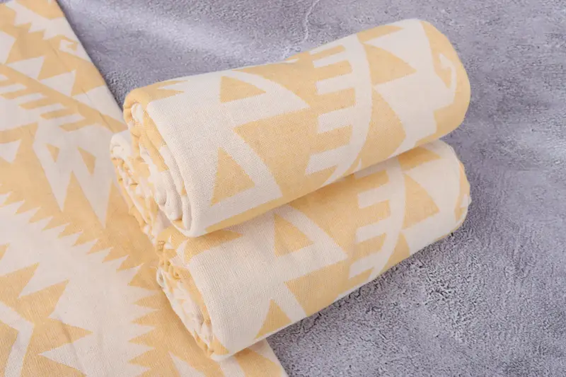 Anniversary Gift For Her, Beach Theme Wedding Gift, Embroidered Towel, Quick-dry towel, Personalized Gifts, 76x40 Cotton Geometric Towel - 8