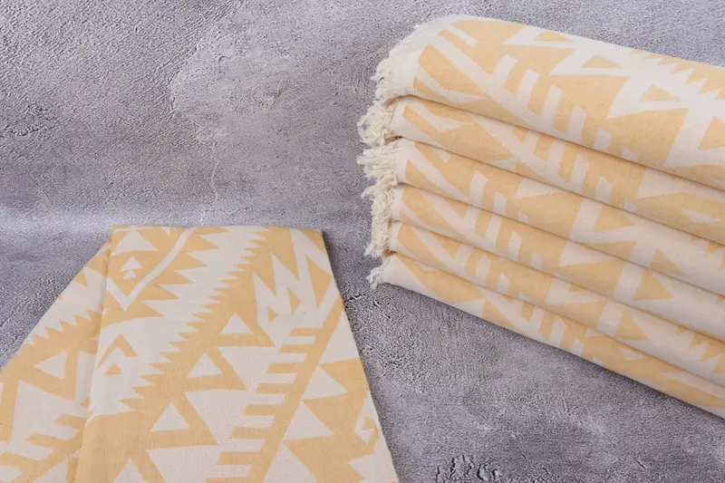 Anniversary Gift For Her, Beach Theme Wedding Gift, Embroidered Towel, Quick-dry towel, Personalized Gifts, 76x40 Cotton Geometric Towel - 3