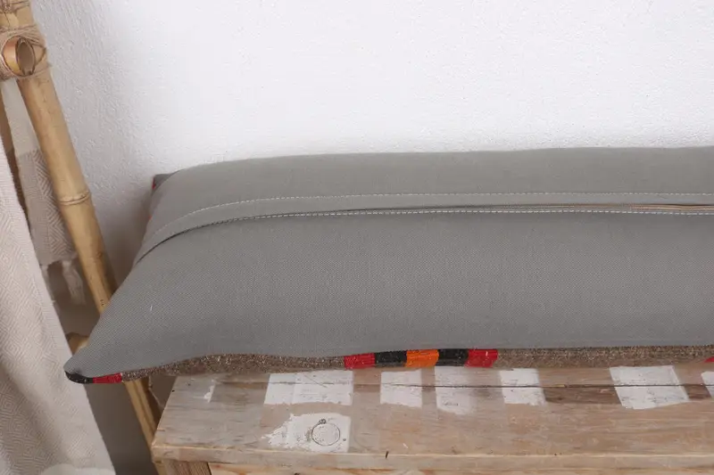 Vintage Kilim Pillow, Car Pillow Case, Pillow for Sofa, 12x43 Brown Cushion, Decorative Cushion, Wholesale Pillow Sham, Throw Kilim Pillow, Pillow - 7