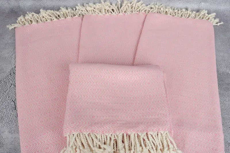 Towel With Name, Absorbent Turkish towel, Custom Beach Towels, Bride Gift, Personalized Gift, Quick-dry towel, 70x40 Cotton Zigzag Diamond Towel - 4