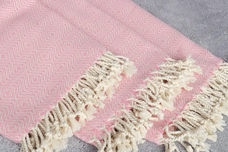 Towel With Name, Absorbent Turkish towel, Custom Beach Towels, Bride Gift, Personalized Gift, Quick-dry towel, 70x40 Cotton Zigzag Diamond Towel - 5