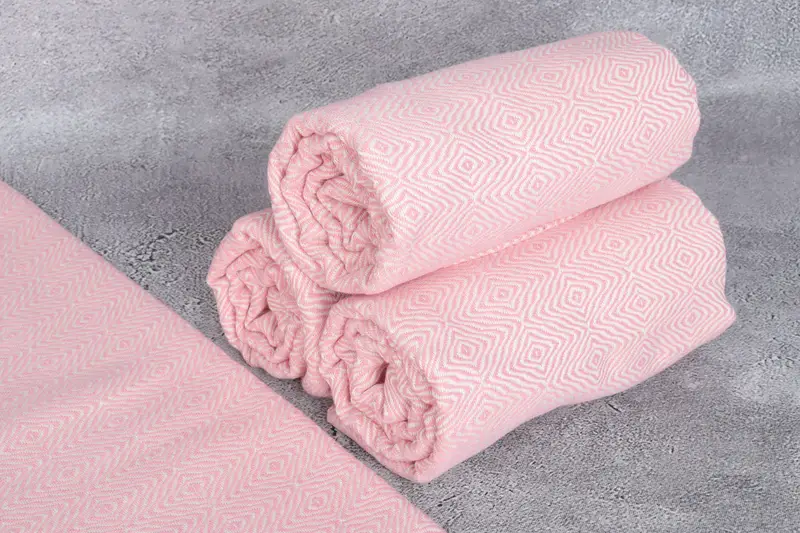 Towel With Name, Absorbent Turkish towel, Custom Beach Towels, Bride Gift, Personalized Gift, Quick-dry towel, 70x40 Cotton Zigzag Diamond Towel - 8