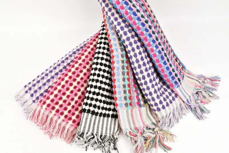 40x20 Baumwoll -Pom -Pom -Handtuch, Hochzeitstagsgeschenk, personalisiertes Küchentuch, kleine Badetücher, Spageschenke, Weihnachtsgeschenke, personalisierte Geschenke - 6