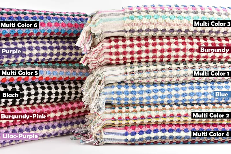 40x20 Baumwoll -Pom -Pom -Handtuch, Hochzeitstagsgeschenk, personalisiertes Küchentuch, kleine Badetücher, Spageschenke, Weihnachtsgeschenke, personalisierte Geschenke - 1