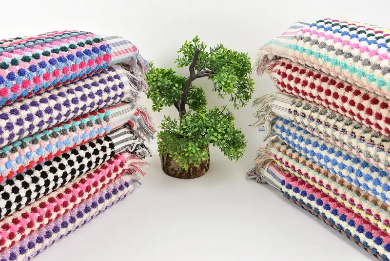 40x20 Baumwoll -Pom -Pom -Handtuch, Hochzeitstagsgeschenk, personalisiertes Küchentuch, kleine Badetücher, Spageschenke, Weihnachtsgeschenke, personalisierte Geschenke - 3