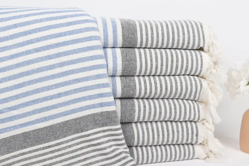 Lightweight towel, Custom Wedding Gift, 68x40 Cotton Striped Terry Towel, Bridal Gifts, Beach Towel Bulk, Bridal Shower Gift, Turkish Bath Towel USA - 1
