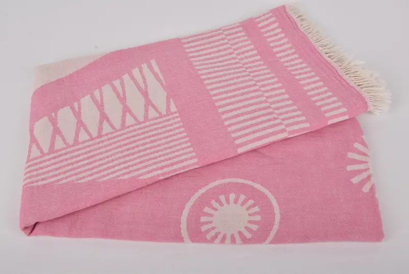 70x38 Cotton Fish Design Towel, Personalized Turkish Towel, Thin towel, Gift For Coworker, Personalized Turkish Beach Towel, Custom Towel - 5