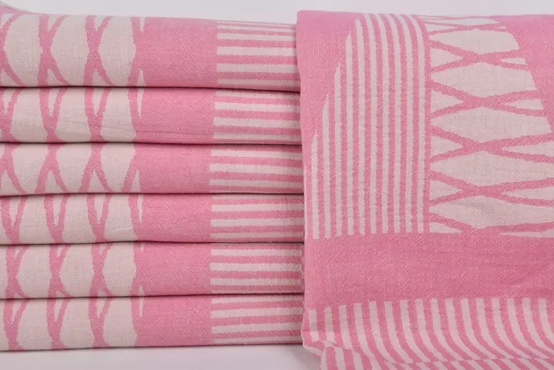 70x38 Cotton Fish Design Towel, Personalized Turkish Towel, Thin towel, Gift For Coworker, Personalized Turkish Beach Towel, Custom Towel - 2