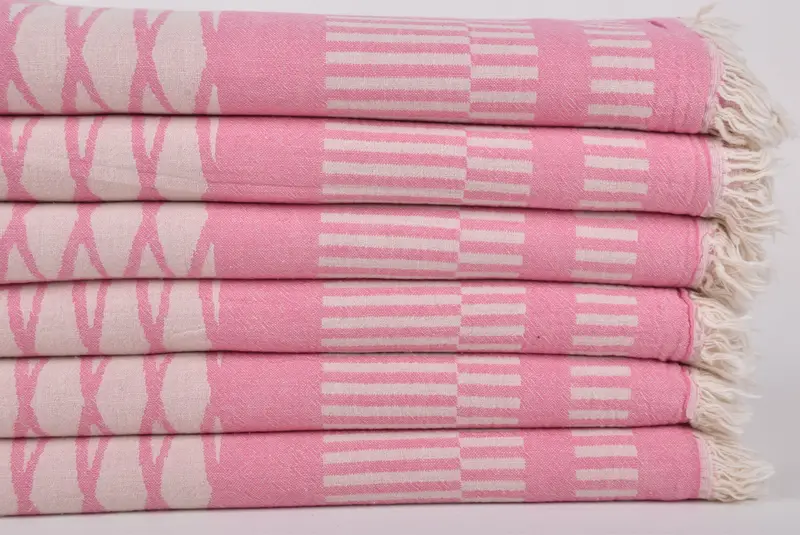 70x38 Cotton Fish Design Towel, Personalized Turkish Towel, Thin towel, Gift For Coworker, Personalized Turkish Beach Towel, Custom Towel - 3