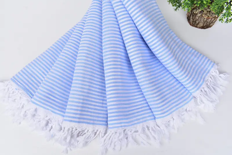 68x36 Cotton Striped Towel, Personalized Turkish Towel, Christmas Gift, Custom Wedding Gifts, Customized Turkish Towel, Peshtemal Towel, Guest Towel - 4
