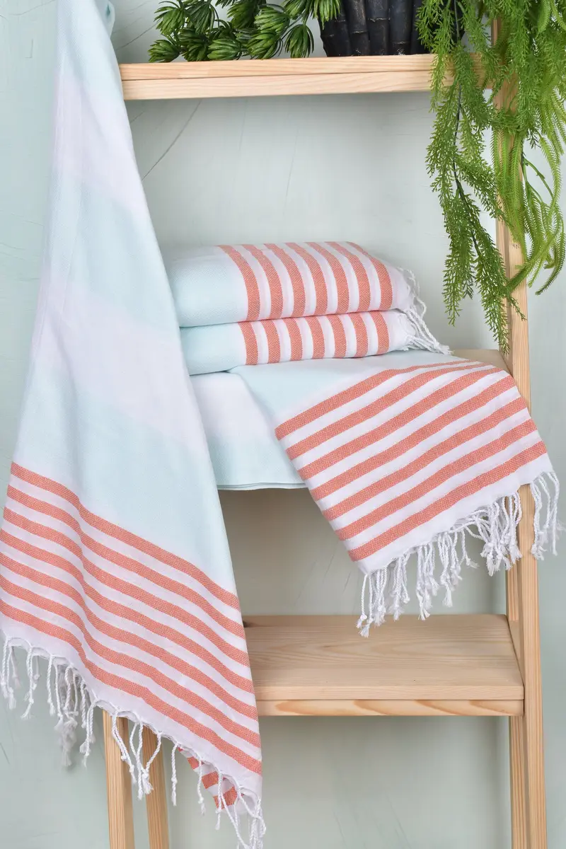 Cotton towel, Wedding Favors, Gym Towel, 70x40 Cotton Striped Towel, Monogrammed Turkish Towel, Luxury towel, Wedding Hand Made Gift, Unique Gift - 6