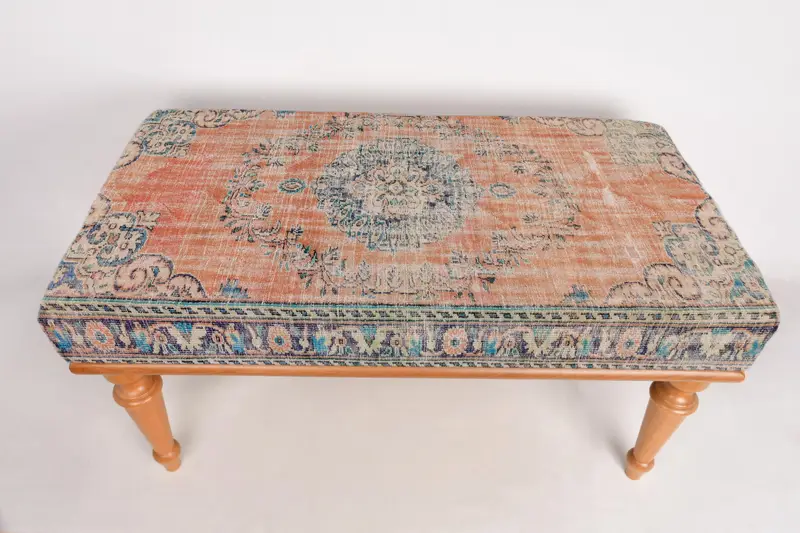 Modular Ottoman Sofa Set, Kilim-Inspired Wool Blend Ottoman