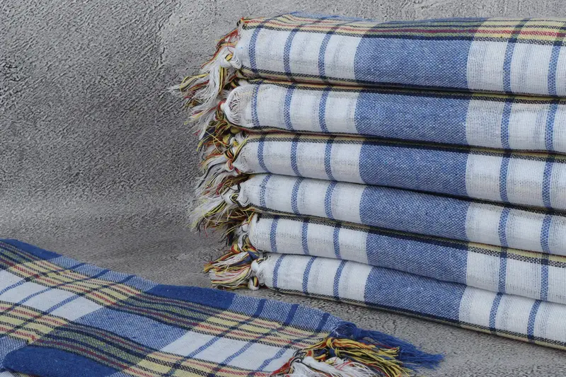68x32 Cotton Striped Towel, Embroidered Towel, Monogram Beach Towel, Gift Boxes Towel, Bachelor Towel, Beach Towel Monogram, Handmade Gift - 2